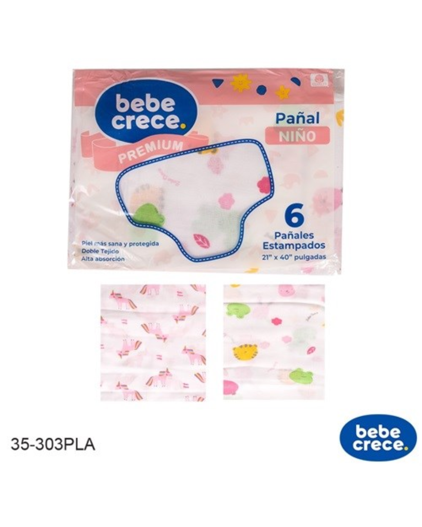 Pañales Bebé Crece Niña 35-303PLA