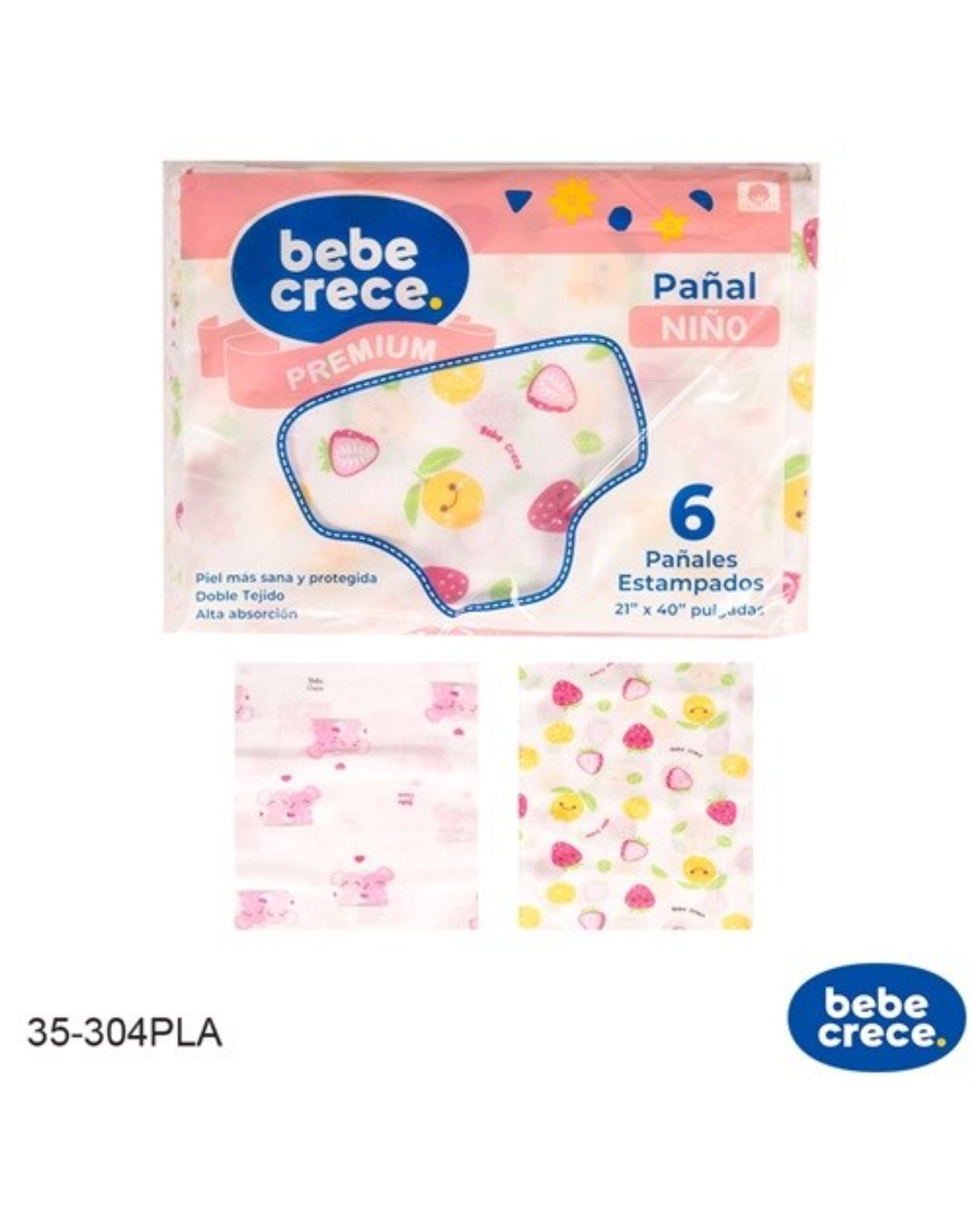 Pañales Bebé Crece Niña 35-304PLA