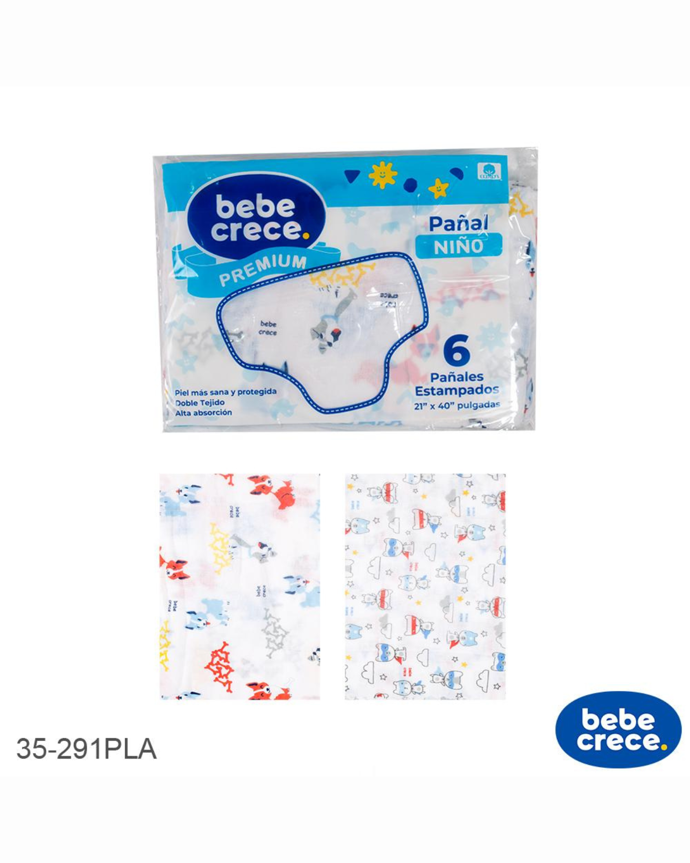 Pañales Bebé Crece Niño 35-291PLA