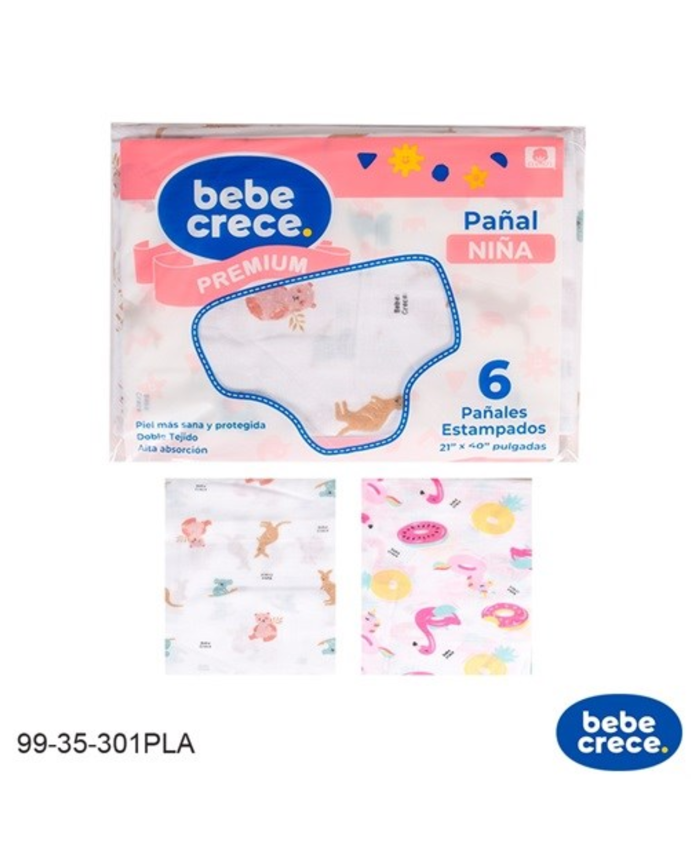Pañales Bebé Crece Niña 99-35-301PLA