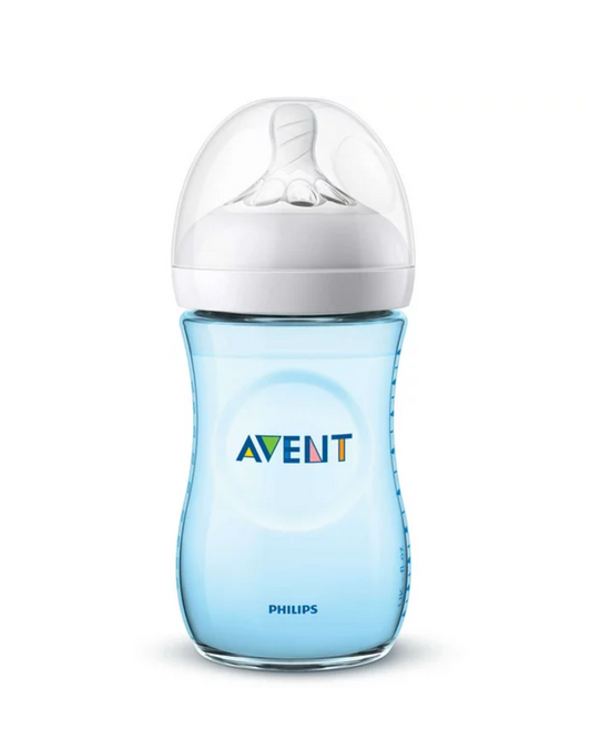 Tetero Biberón Natural 9oz/260ml Azul AVENT