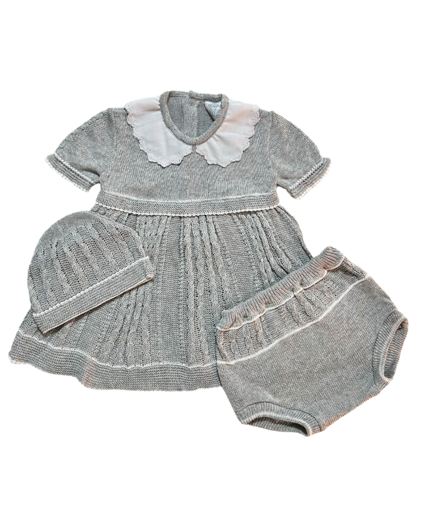 VESTIDO CUELLO DE TELA 4048