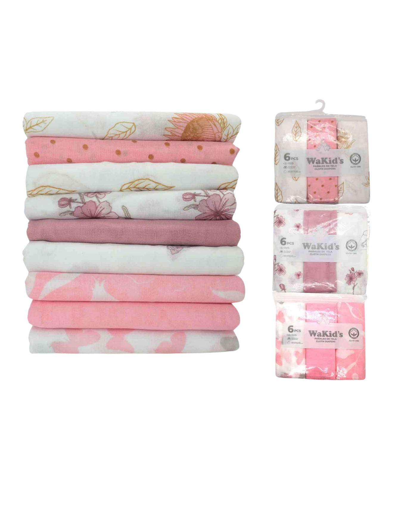 PAÑALES DE BEBE NIÑA WAKIDS A-77566
