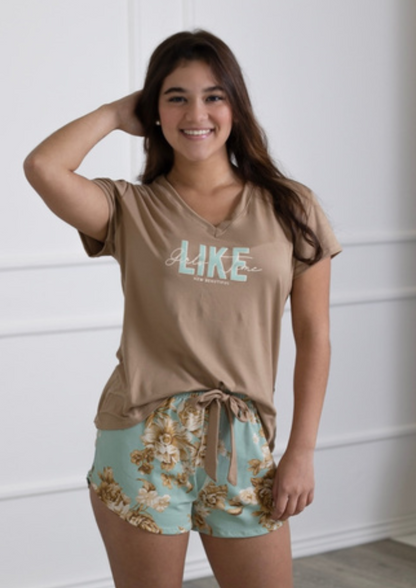 PIJAMA CONJUNTO SHORT MUJER PJTF01