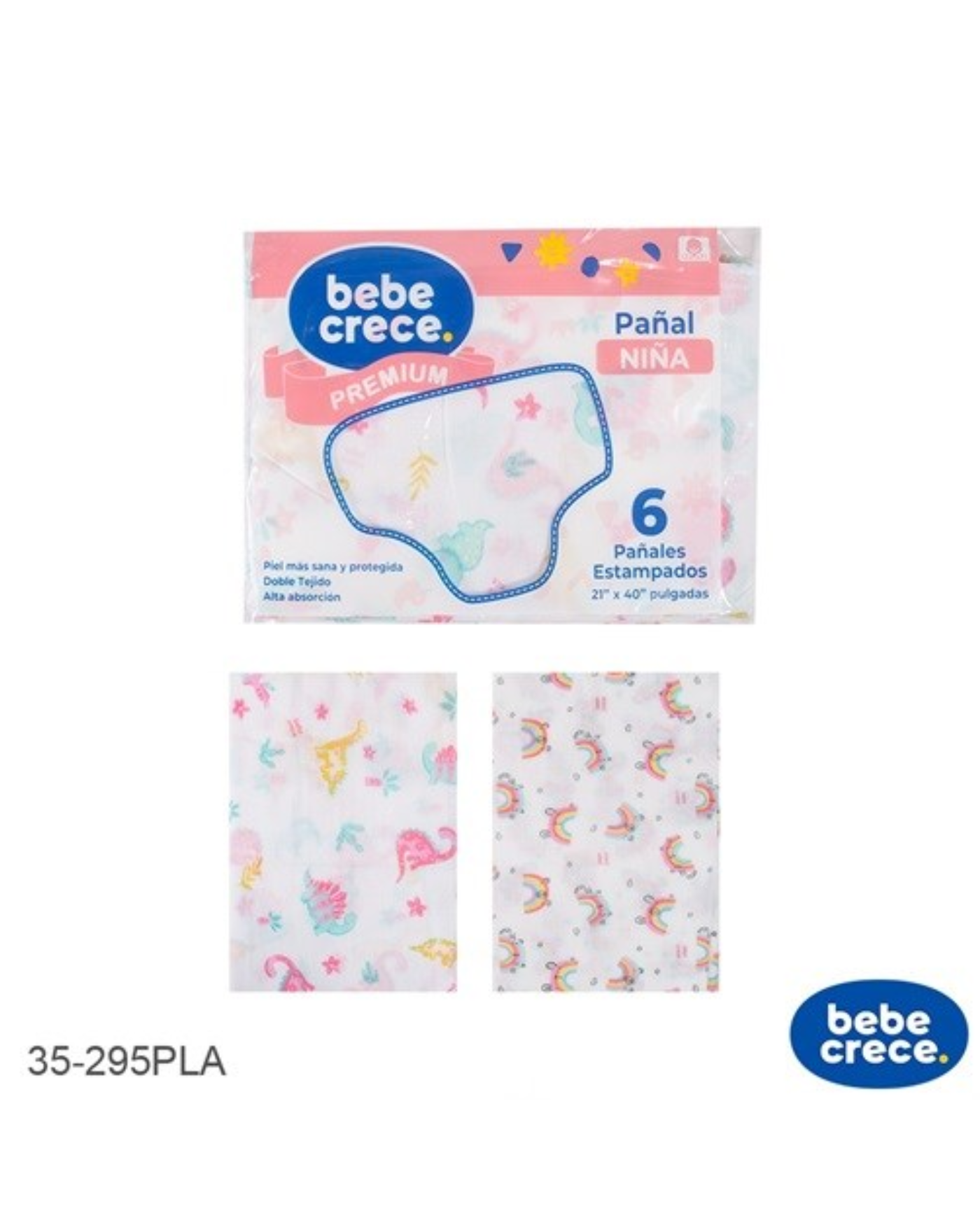 Pañales Bebé Crece Niña 35-295PLA