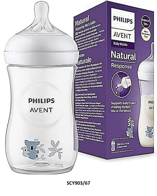 Tetero Biberón Natural 9oz/260ml Decorado Koala  AVENT