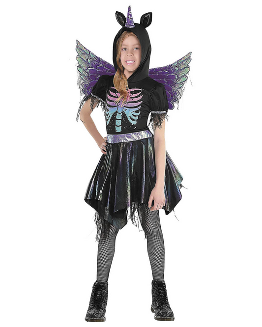 ESQUELETO UNICORNIO MULTICOLOR NIÑA